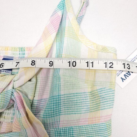 NWT Old Navy Womens Fit & Flare Tie Front Smocked Printed Mini Cami Dress - Picture 5 of 11